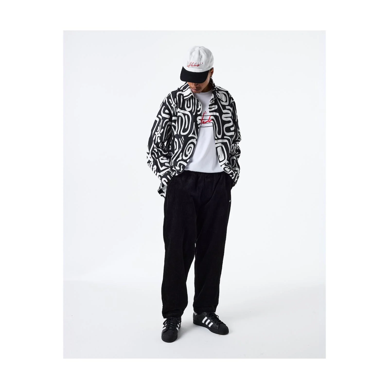 ABSTRACT LS SHIRT BLACK/WHITE - Image 5