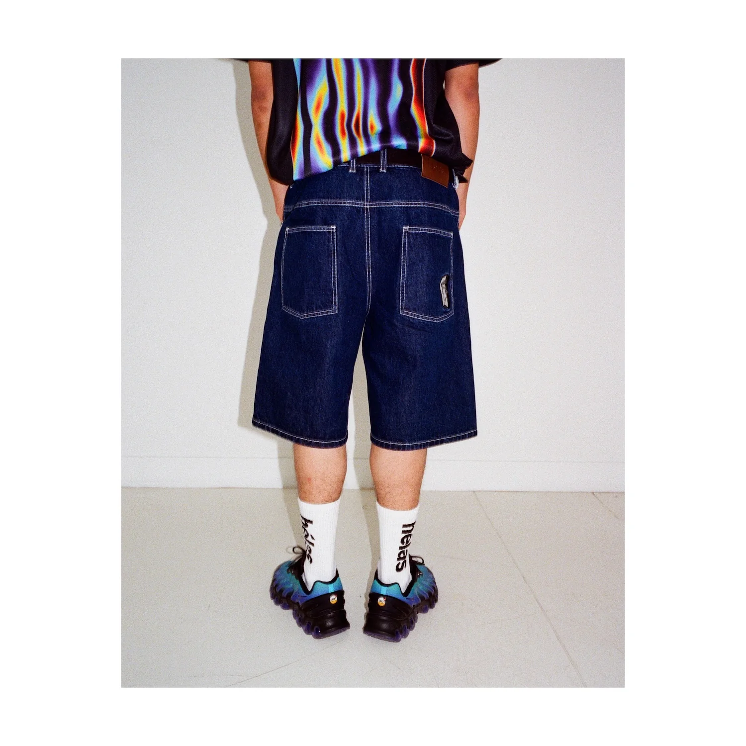 DIEU GREC JEANS SHORTS WASHED NAVY - Image 5