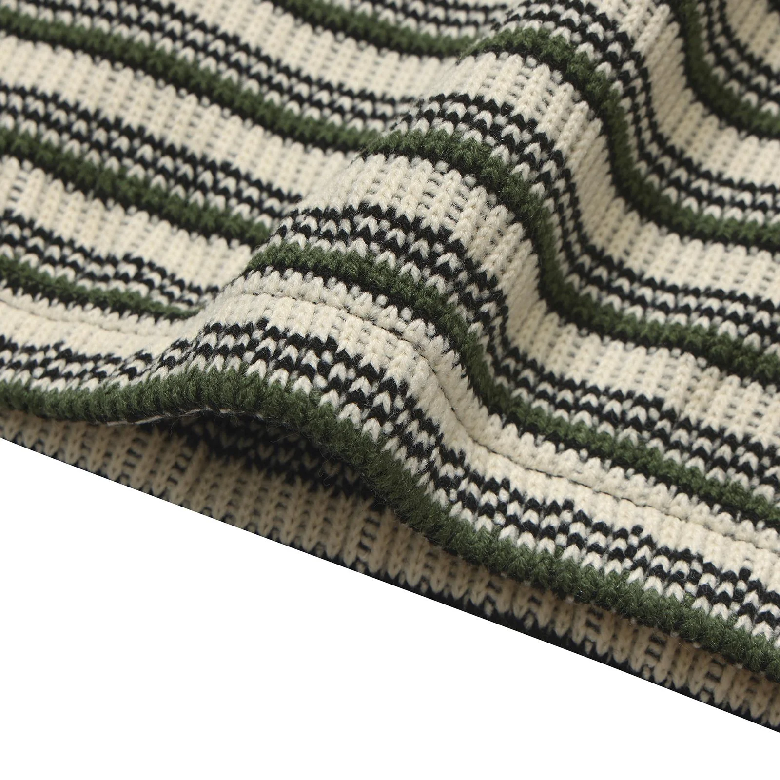 RAYMOND QUARTER ZIP KNIT STRIPED MULTICO - Image 4